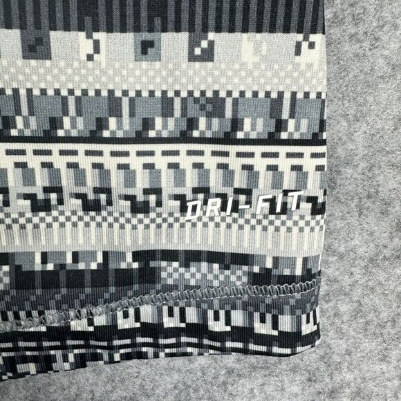 Nike Pro Hyperwarm Top Womens L Black Gray Bit 1/2 Zip Thumbholes Run Dri-Fit - Picture 9 of 15